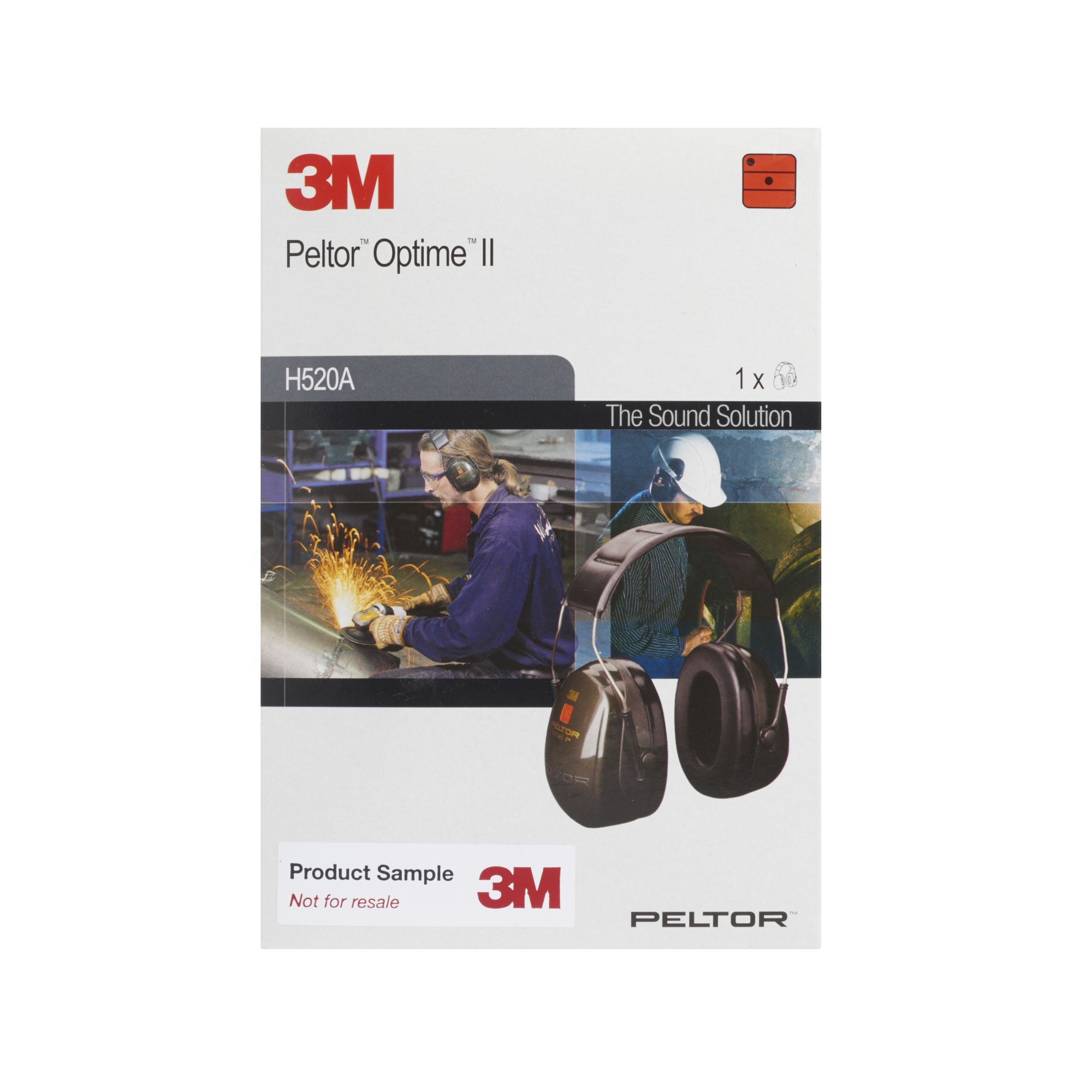 3M™ PELTOR™ Optime™ III Orejeras, 35 dB, negro/rojo, diadema, H540A-411-SV