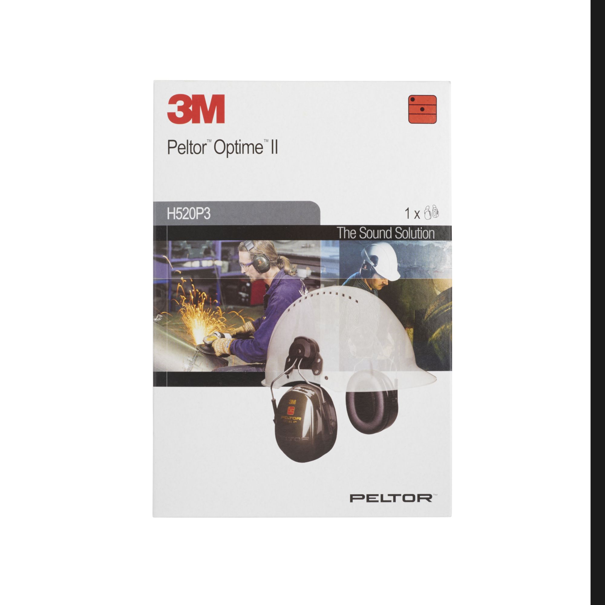 3M™ PELTOR™ Optime™ II Orejeras, 30 dB, verde, versión montada en casco, H520P3H-410-GQ