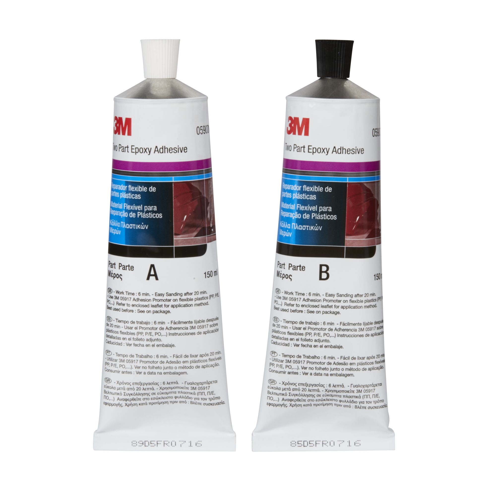 3M™ Material reparador de piezas flexibles, 2 x 150 ml, 05900