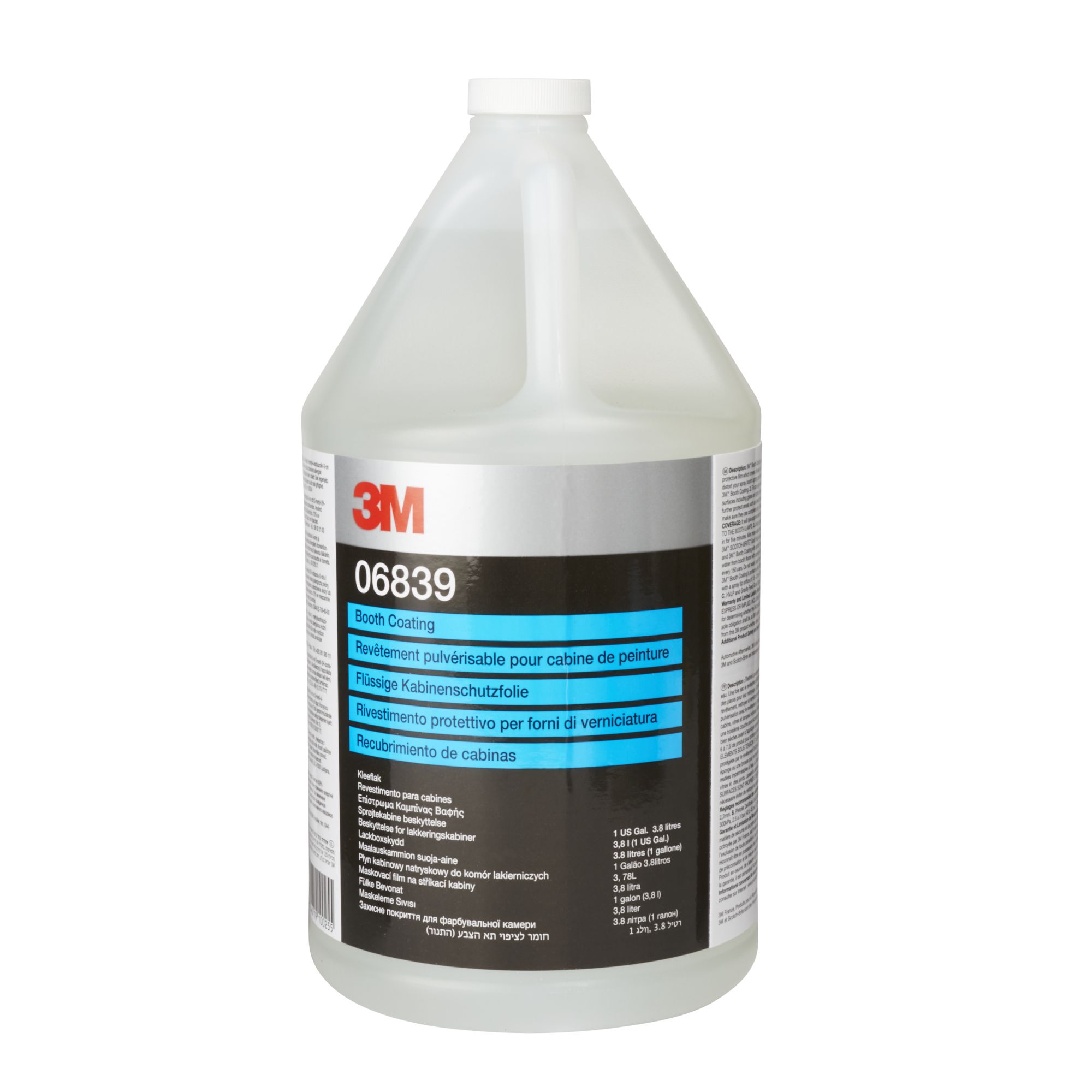 3M™ Protector de cabina, transparente, 3.78 L, 06839