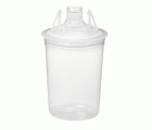 3M™ PPS™ Kits de tapas y vasos desechables, mini, 170 ml, 200 µ, 16114