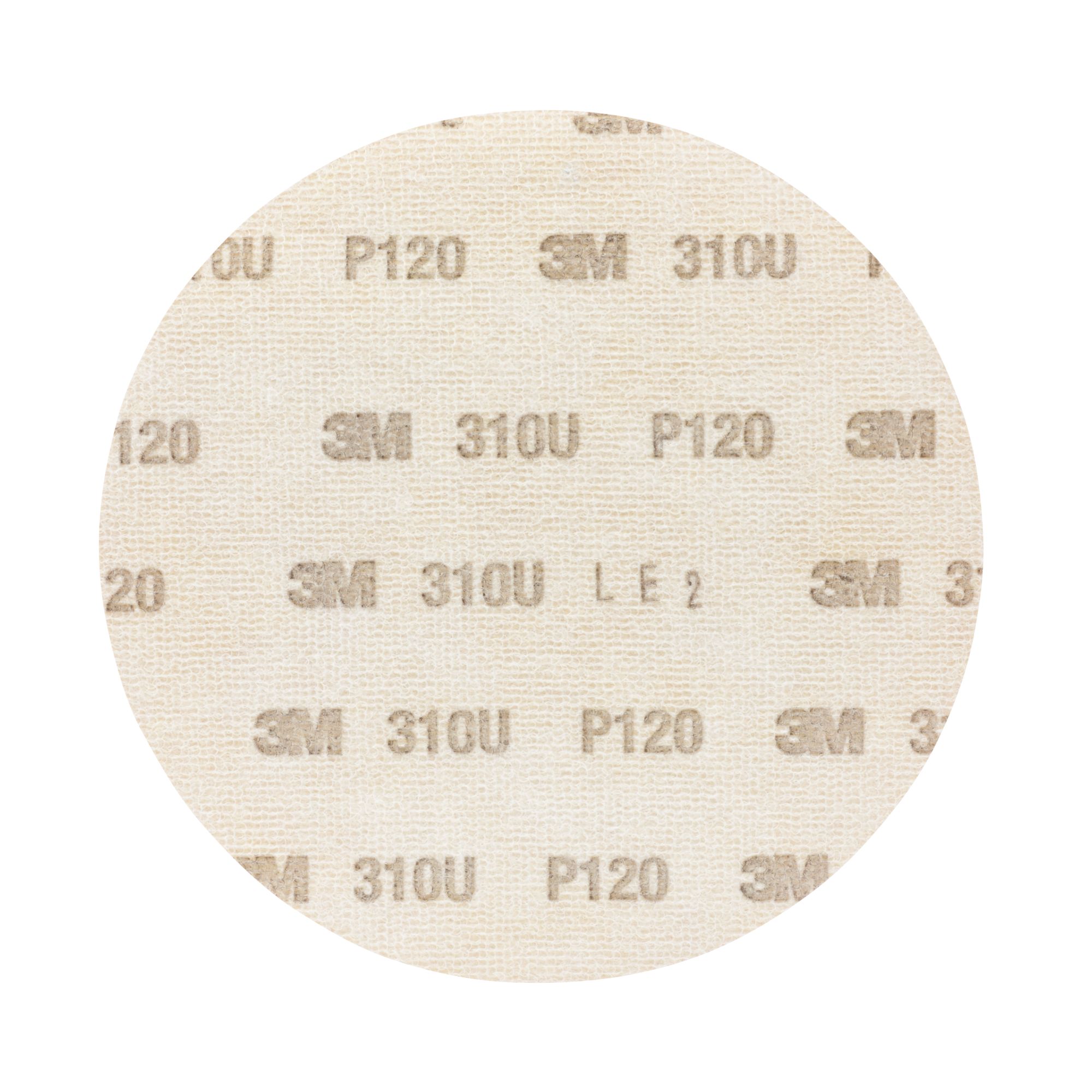 3M™ Hookit™ Disco 310U, 150 mm, Sin agujero, P120