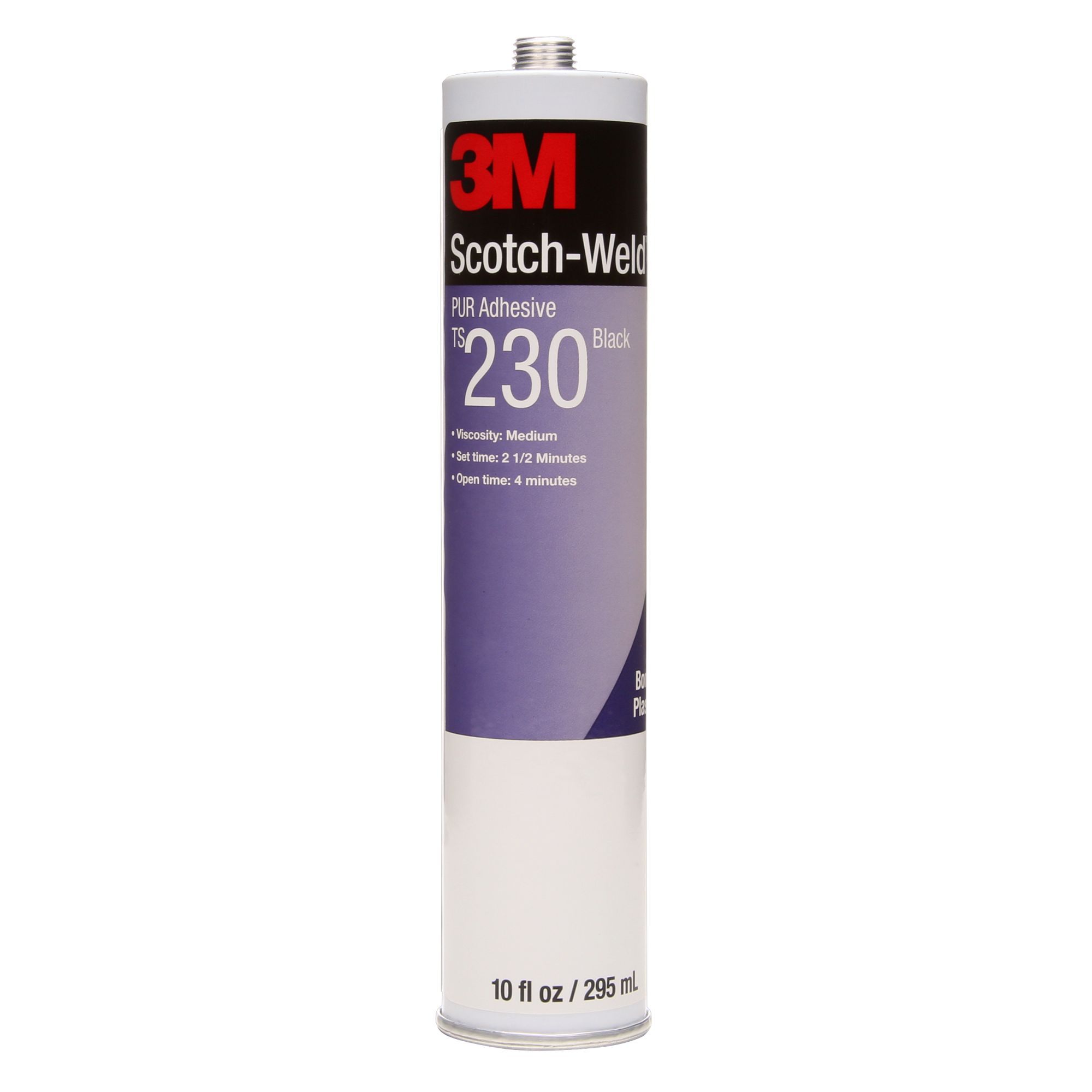 3M™ Scotch-Weld™ Adhesivo poliuretano reactivo TS230, Negro, 295 ml