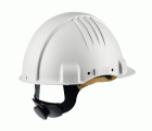 3M™ casco para altas temperaturas, con arnés de ruleta, sin ventilación, dieléctrico de 1000 V, con banda de piel para el sudor, blanco, G3501M-VI