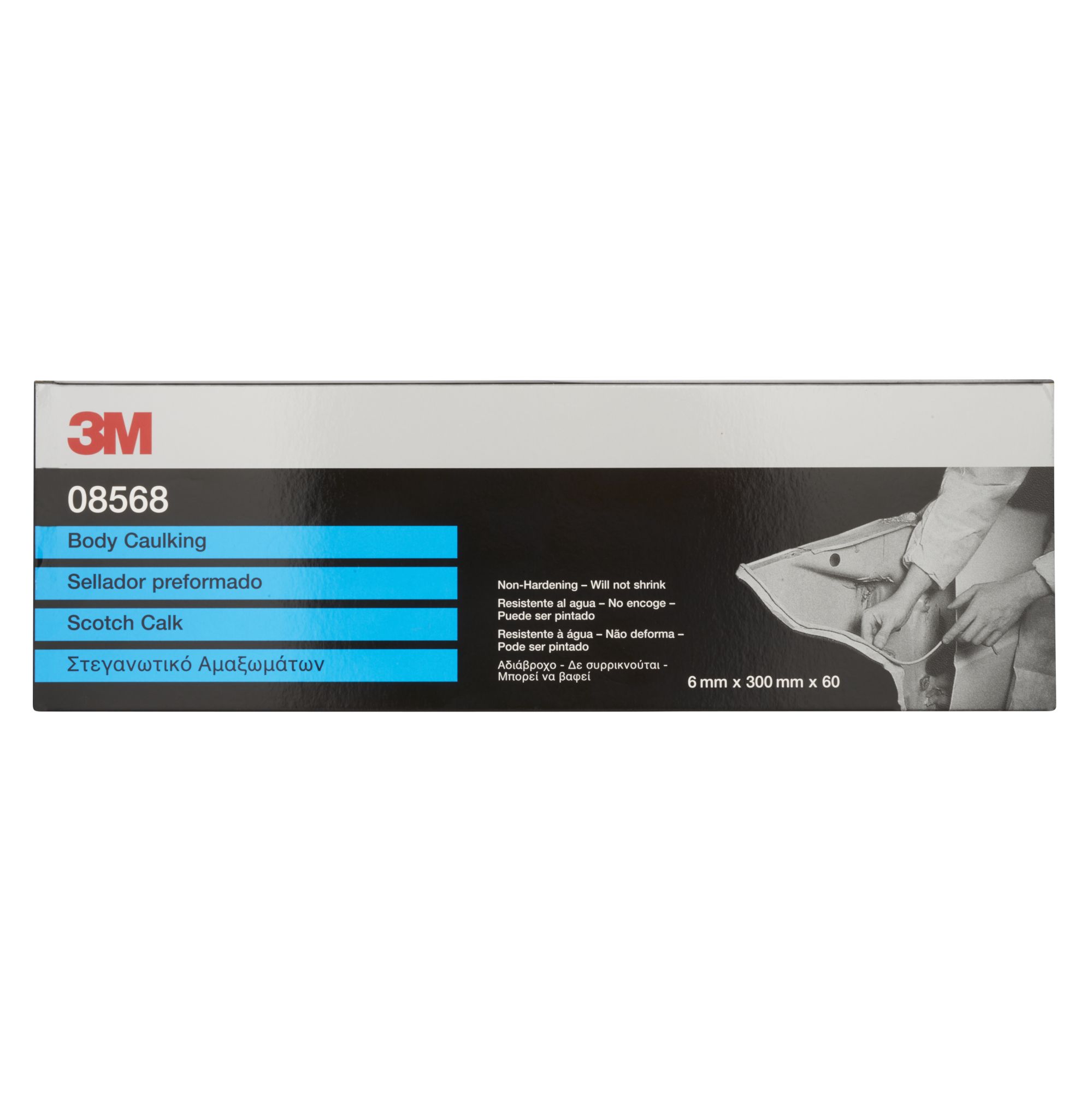 3M™ Masilla preformada en cordón, 6 mm x 3 m, 08568