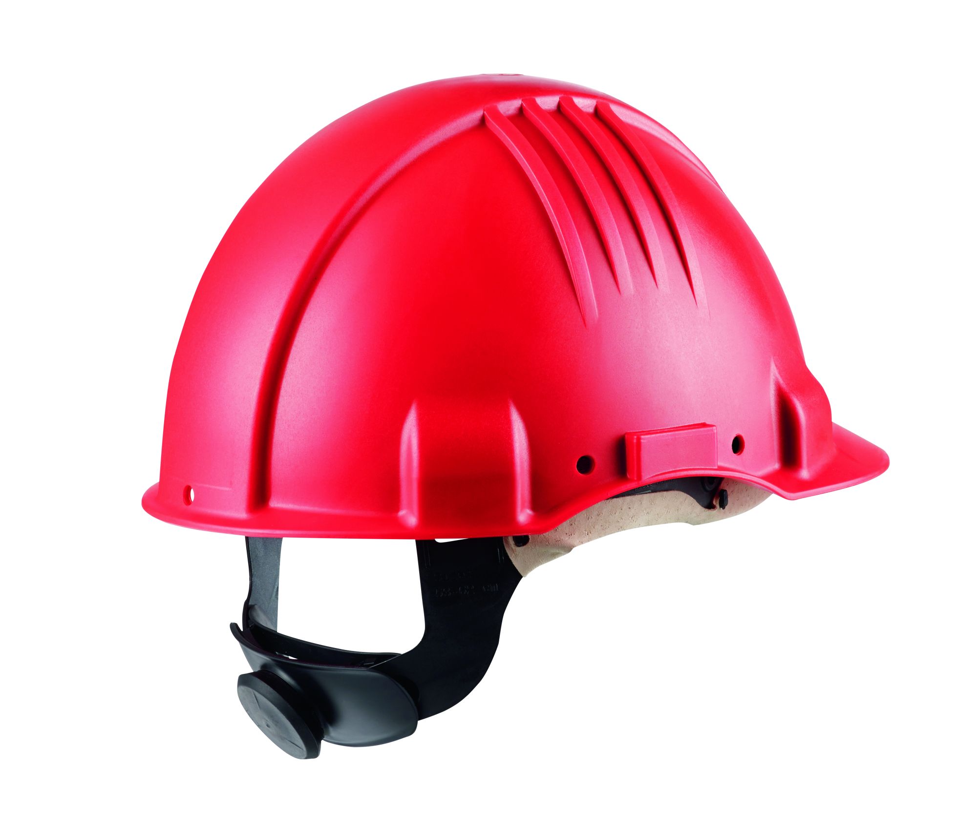 3M™ casco para altas temperaturas, con arnés de ruleta, sin ventilación, dieléctrico de 1000 V, con banda de piel para el sudor, rojo, G3501M-RD