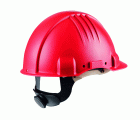 3M™ casco para altas temperaturas, con arnés de ruleta, sin ventilación, dieléctrico de 1000 V, con banda de piel para el sudor, rojo, G3501M-RD