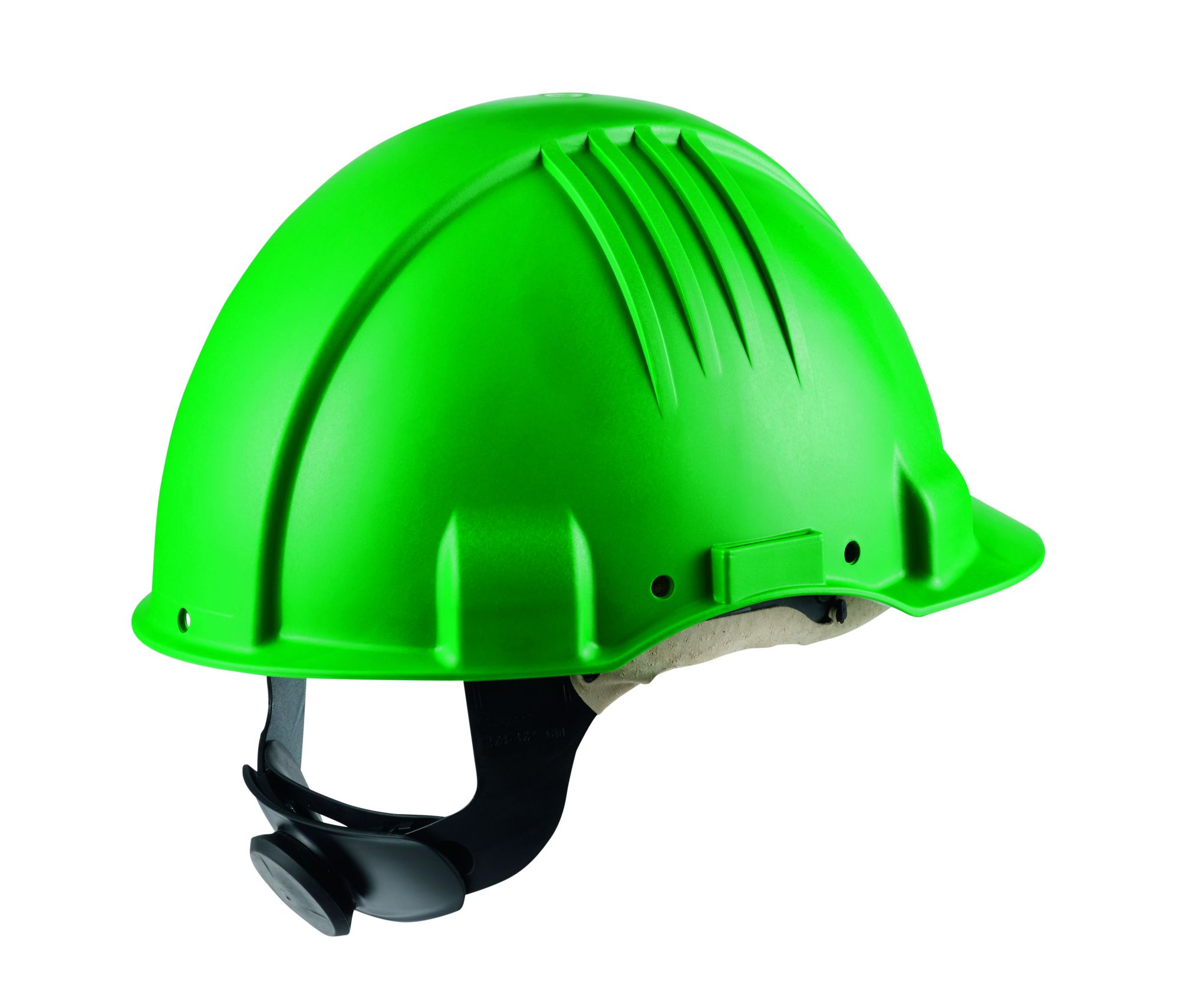 3M™ casco para altas temperaturas, con arnés de ruleta, sin ventilación, dieléctrico de 1000 V, con banda de piel para el sudor, verde, G3501M-GP, 20 por caja