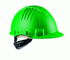 3M™ casco para altas temperaturas, con arnés de ruleta, sin ventilación, dieléctrico de 1000 V, con banda de piel para el sudor, verde, G3501M-GP, 20 por caja