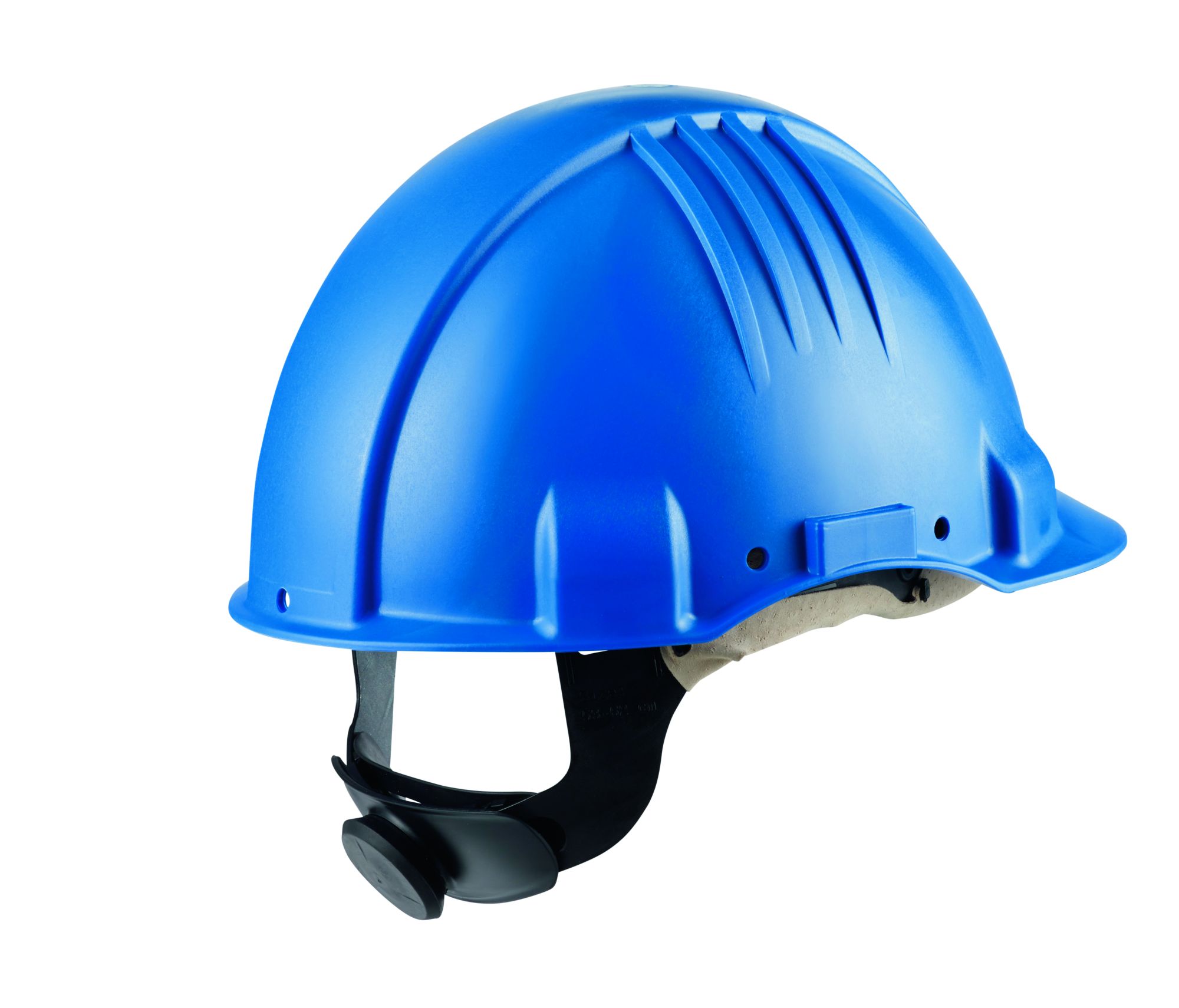 3M™ casco para altas temperaturas, con arnés de ruleta, sin ventilación, 1000 V, con banda de piel para el sudor, azul, G3501M-BB