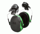 3M™ PELTOR™ Orejeras, 26 dB, verde, montadas en casco, X1P3