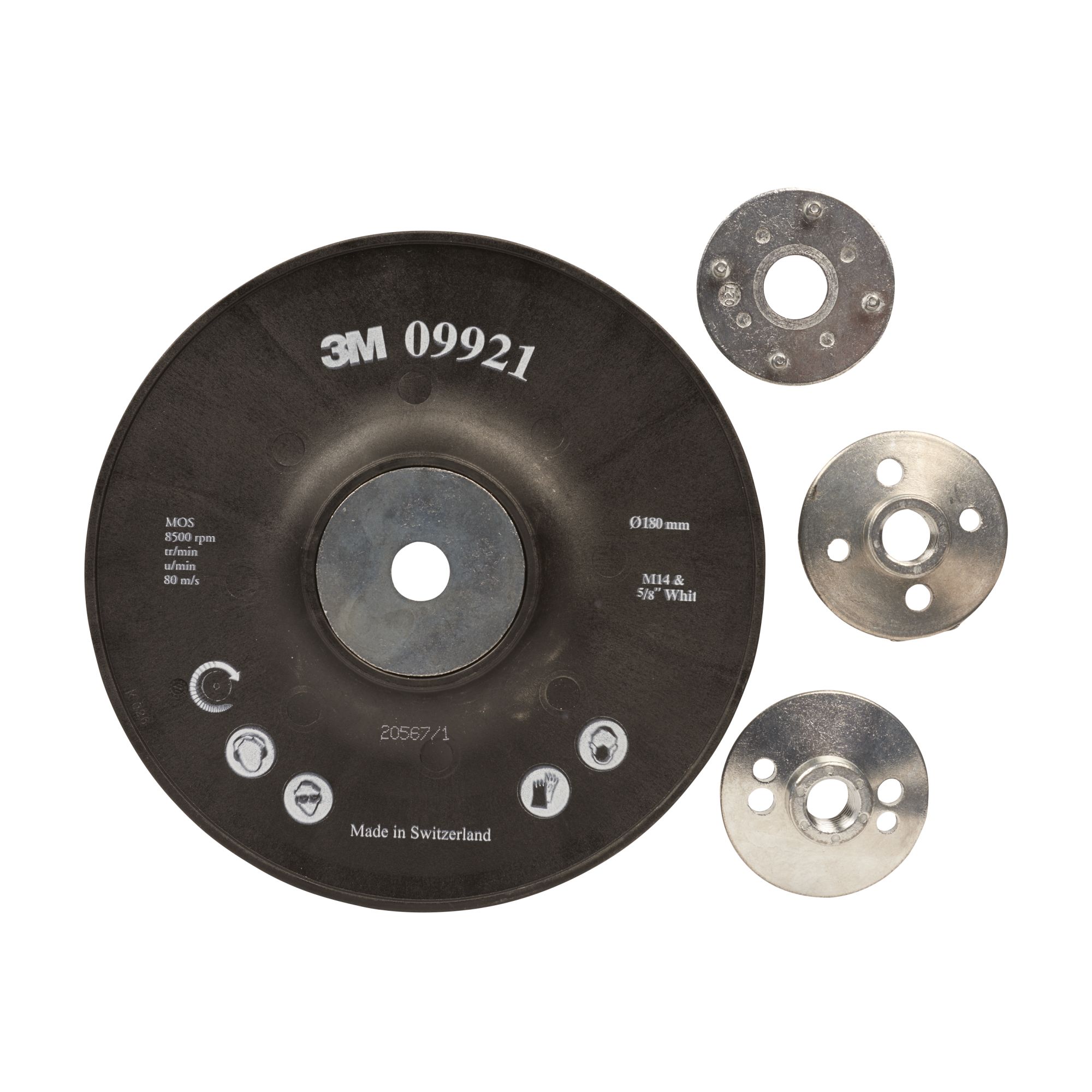 3M™ Plato HP estriado, 178 mm, 09921