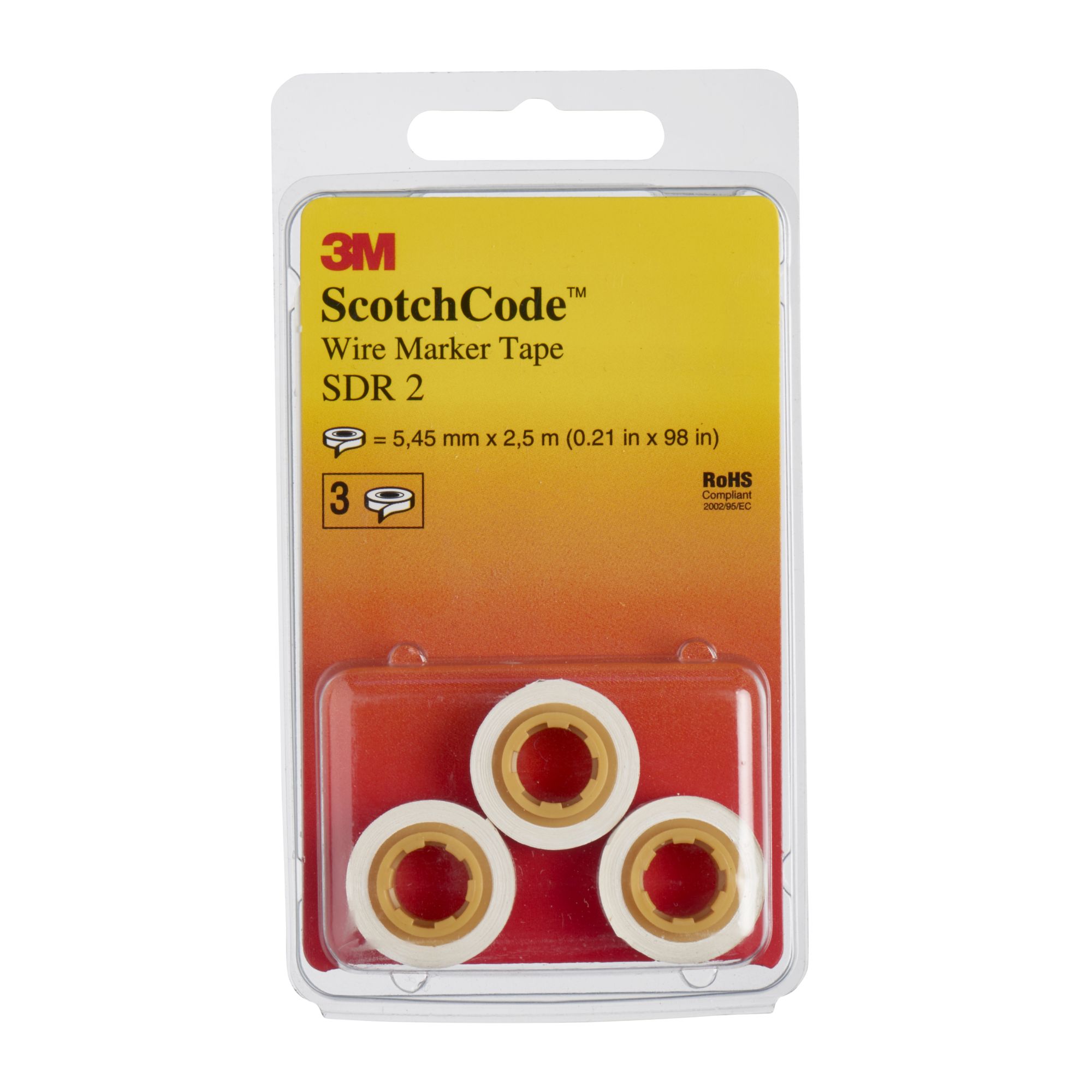 3M™ Scotchcode™ SDR-2 Rollo de recarga de cinta marcadora de cables