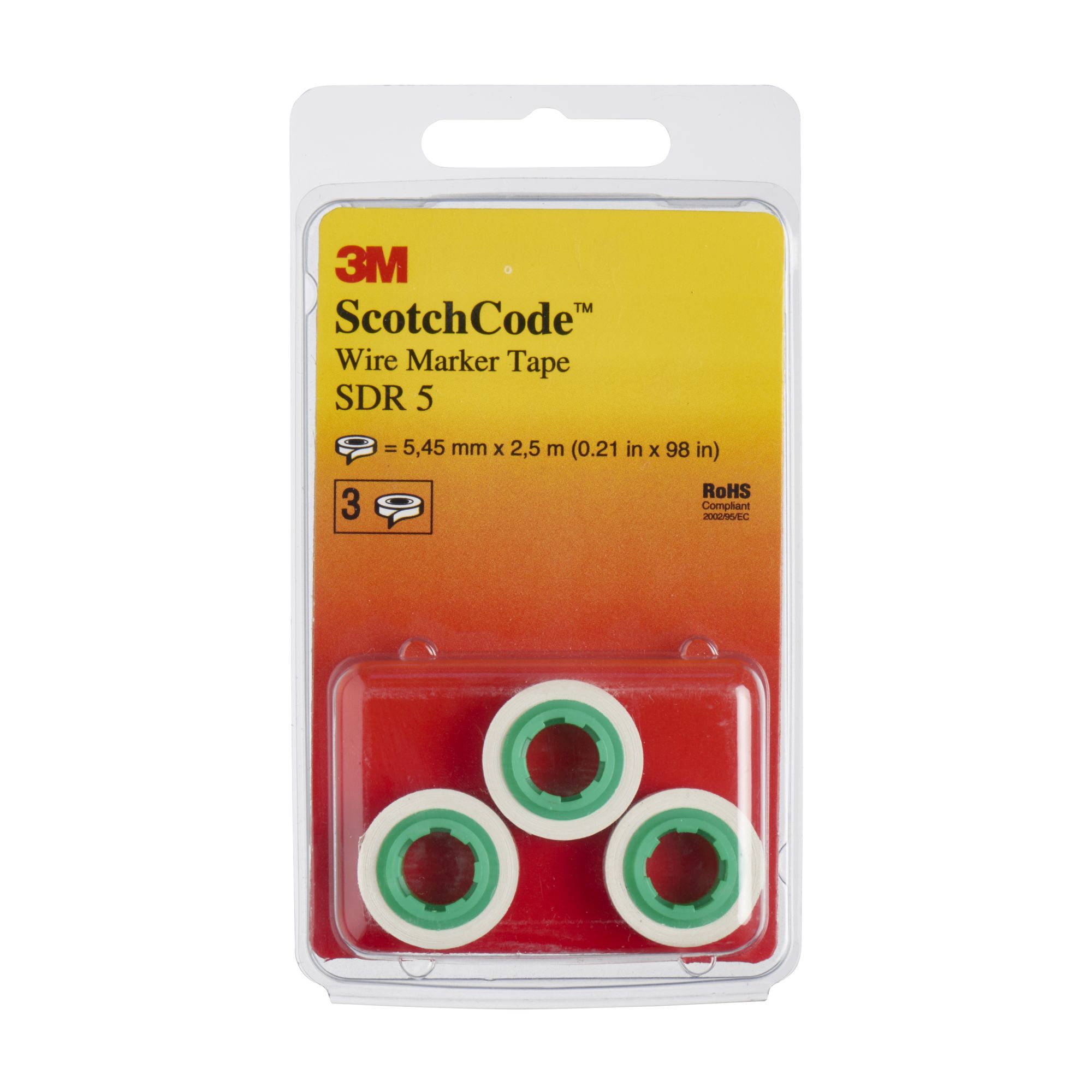 3M™ SDR-5 Rollo de recarga de cinta marcadora de cables Scotchcode™