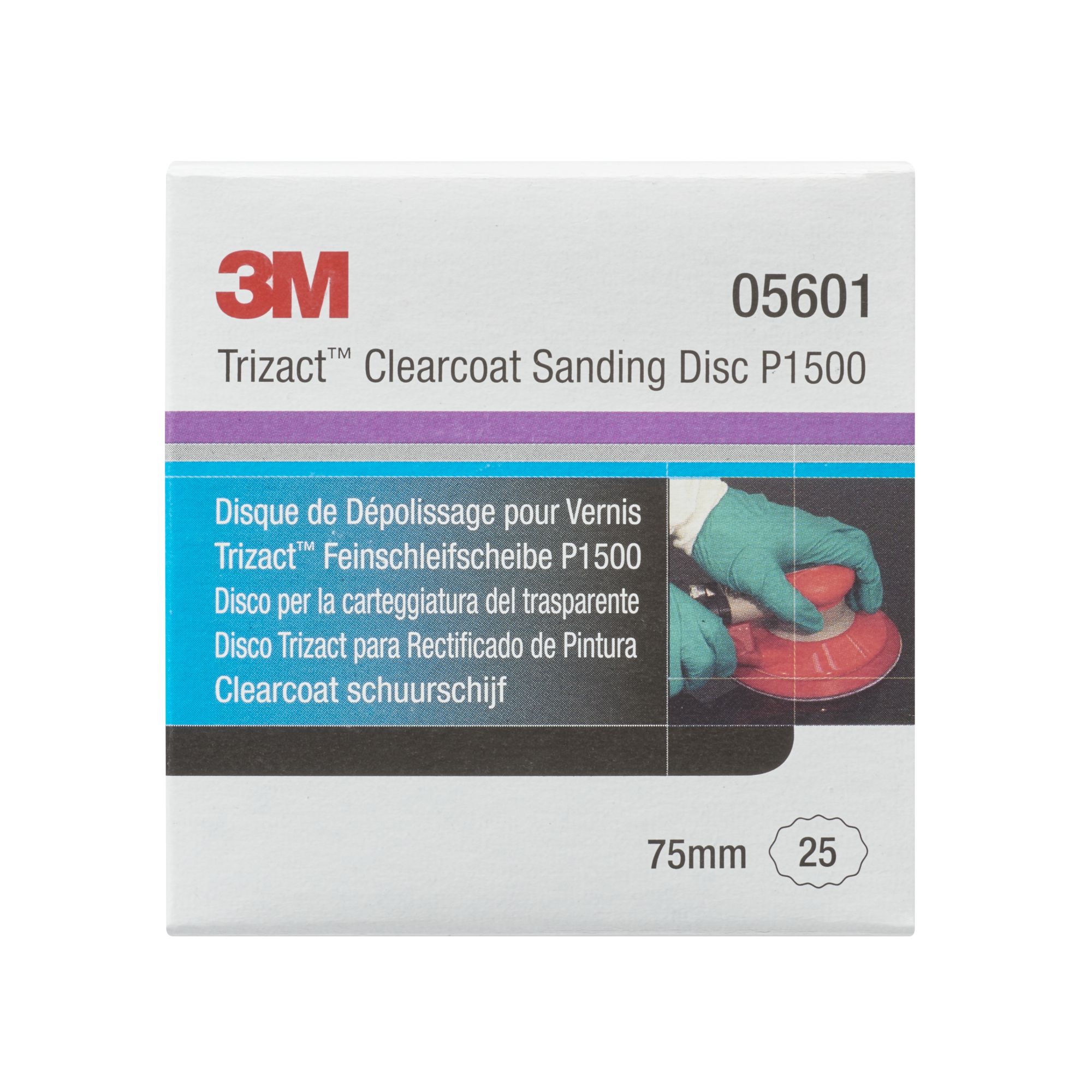 3M™ Trizact™ Hookit™ Disco abrasivo de acabado 471LA, 75 mm, P1500, 05601