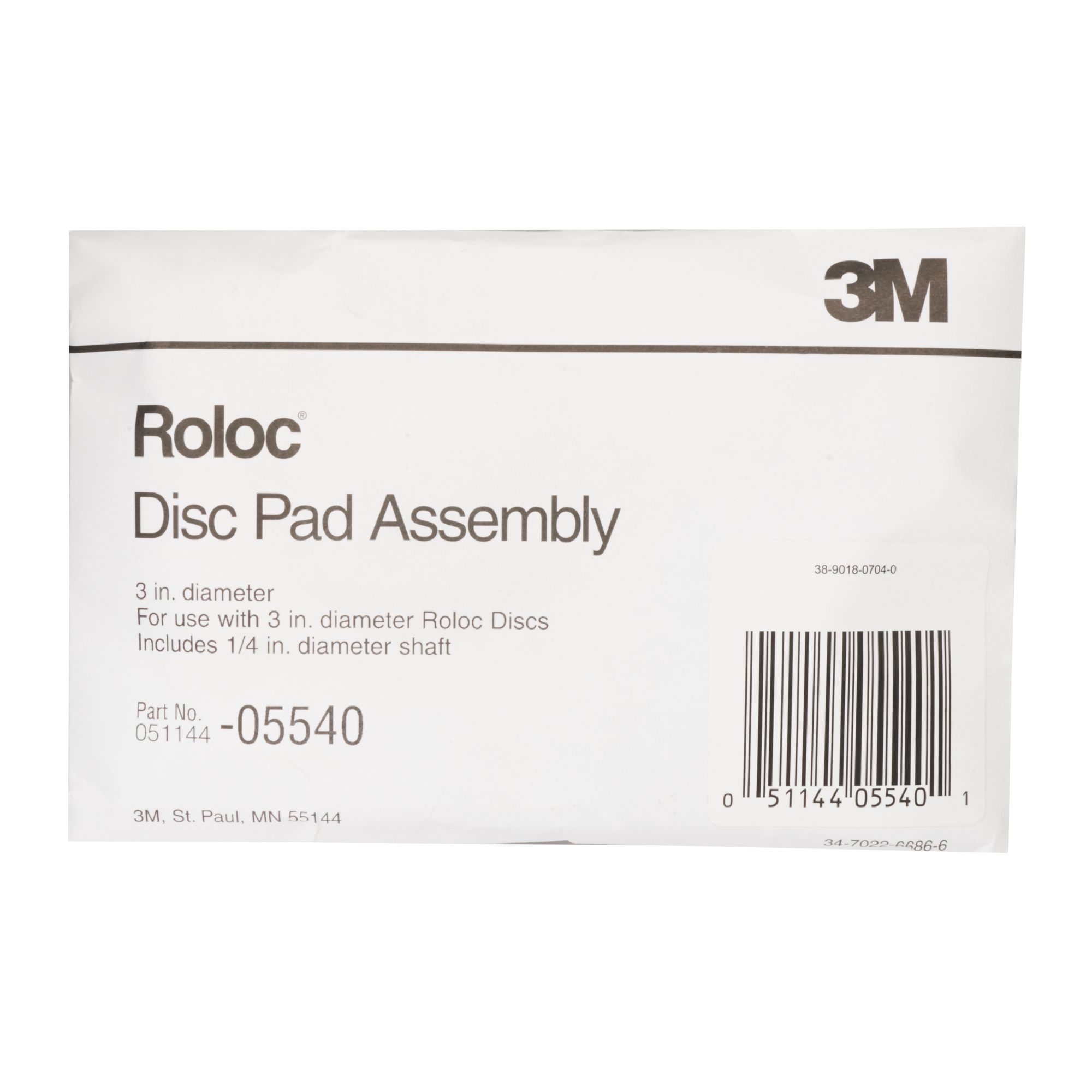3M™ Roloc™ Soporte para discos de cerdas, 76.2 mm, 05540