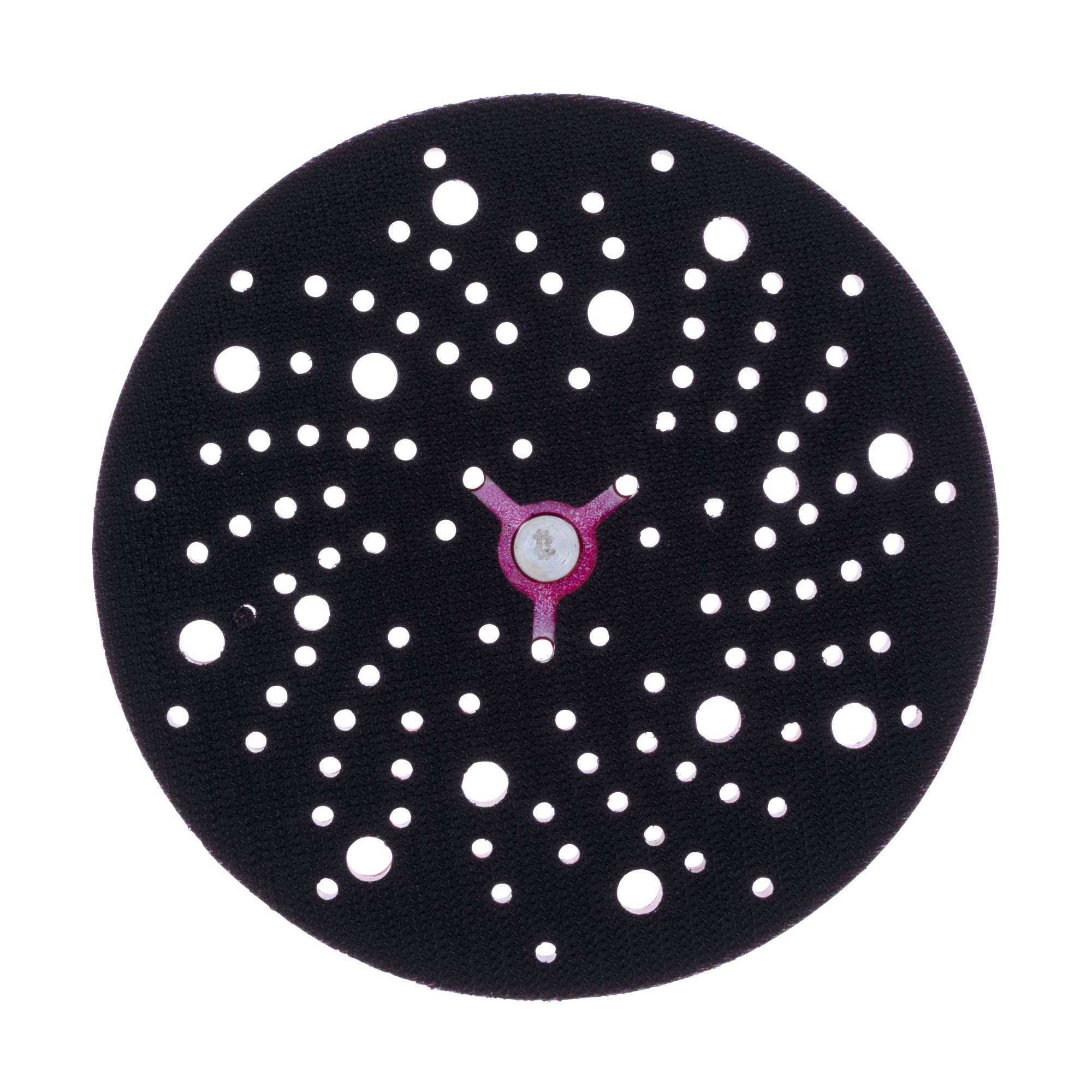 3M™ Hookit™ Plato de soporte de perfil bajo, rojo, 150 mm x 9.5 mm x 15.6 mm, , 5/16-24 in, 28729