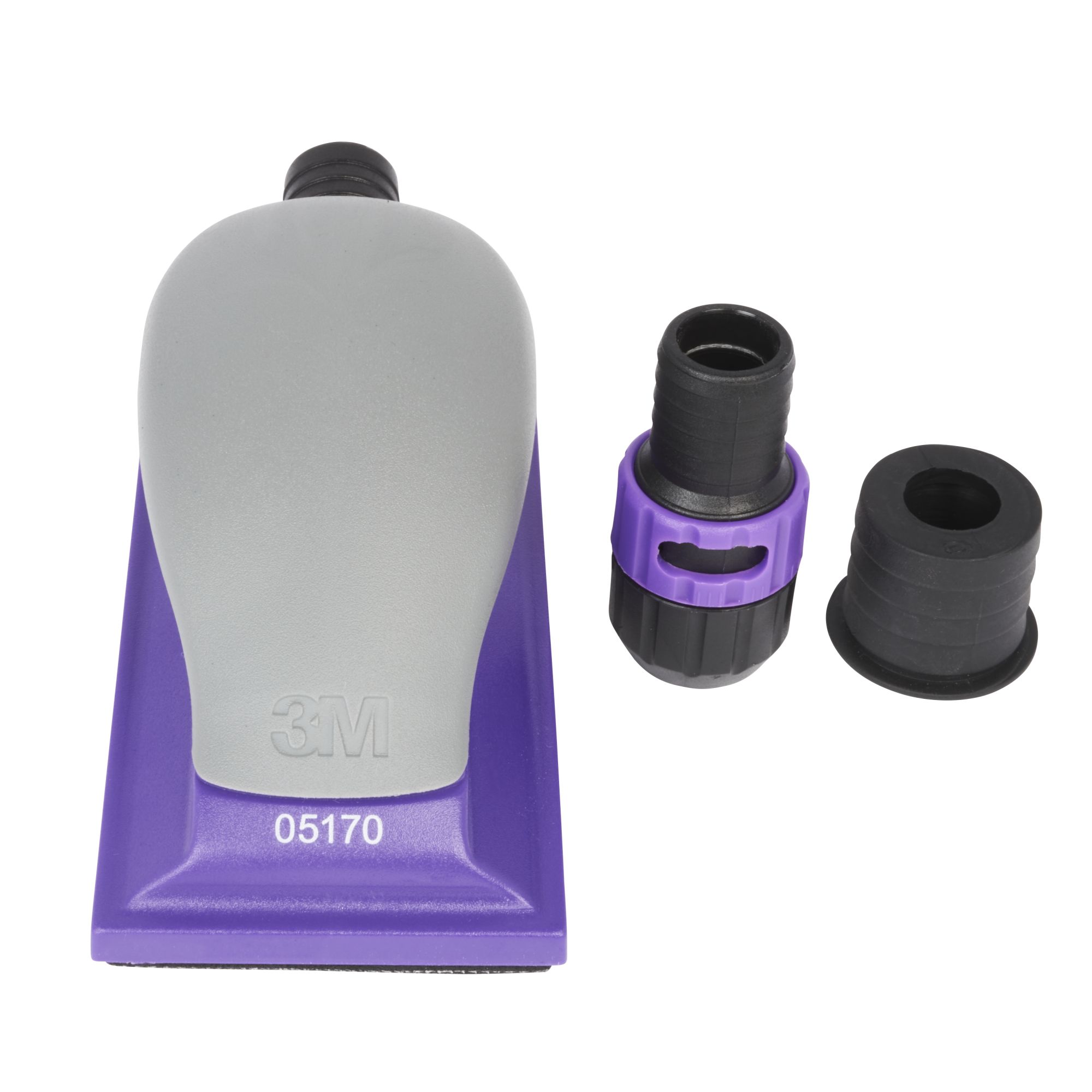 3M™ Hookit™ Taco manual multiagujeros Purple+, 70 mm x 127 mm, 05170