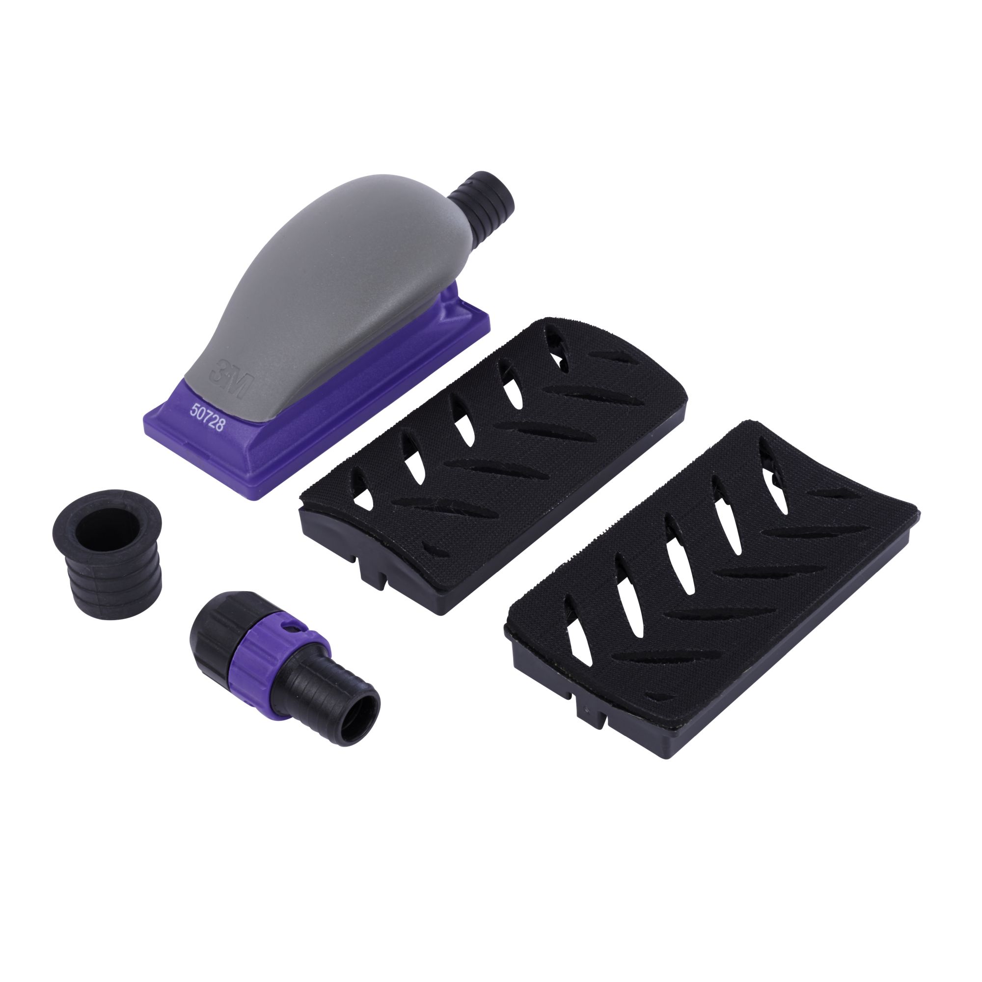 3M™ Hookit™ Juego de adaptadores curvos multiagujeros Purple+, 70 x 127 mm, 50728