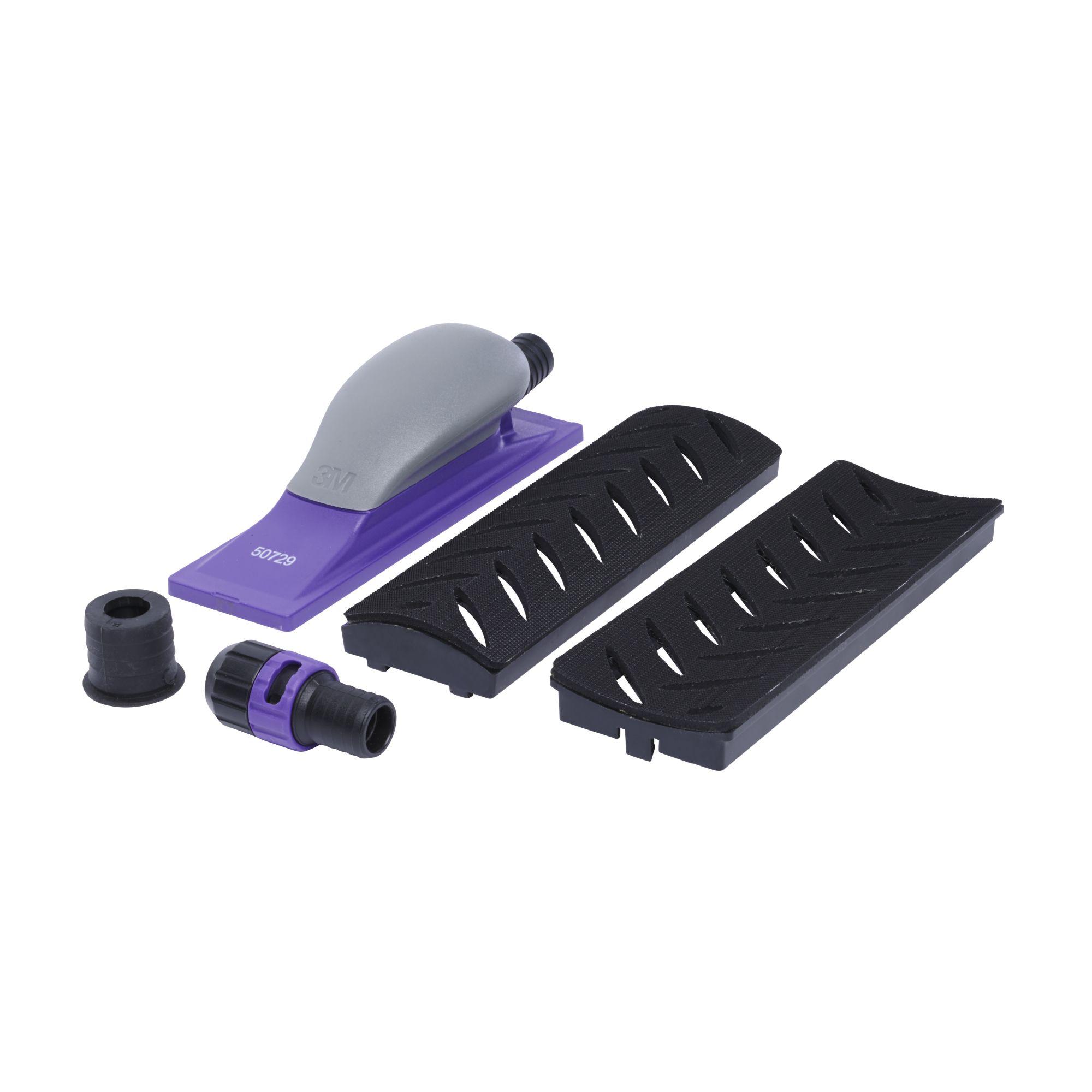 3M™ Hookit™ Juego de adaptadores curvos multiagujeros Purple+, 70 x 198 mm, 50729