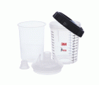 3M™ PPS™ Kits de tapas y vasos desechables, mini, 170 ml, 200 µ, 16114