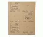 3M™ Wetordry™ Hoja de papel abrasivo 734, 230 mm x 280 mm, P240, 01979