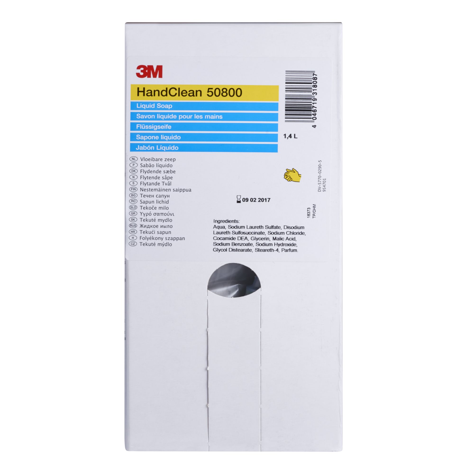 3M™ Limpieza y cuidado de manos, Jabón líquido, 1.4 L, 50800