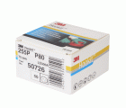3M™ Hookit™ Disco abrasivo 255P, 75 mm, 3 agujeros, P80, 50726