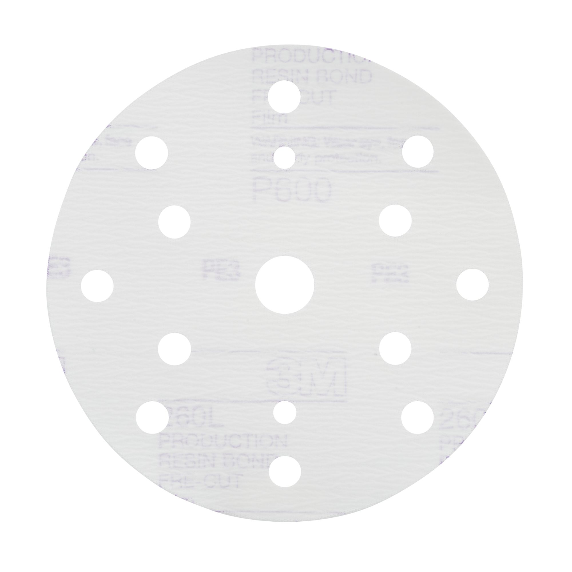 3M™ Hookit™ Disco abrasivo de acabado 260L, 150 mm, 15 agujeros, P600, 51057