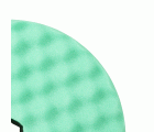 3M™ Perfect-It™ Boina de pulido de espuma, sistema de conexión rápida, verde, ondulada, 216 mm, 50874