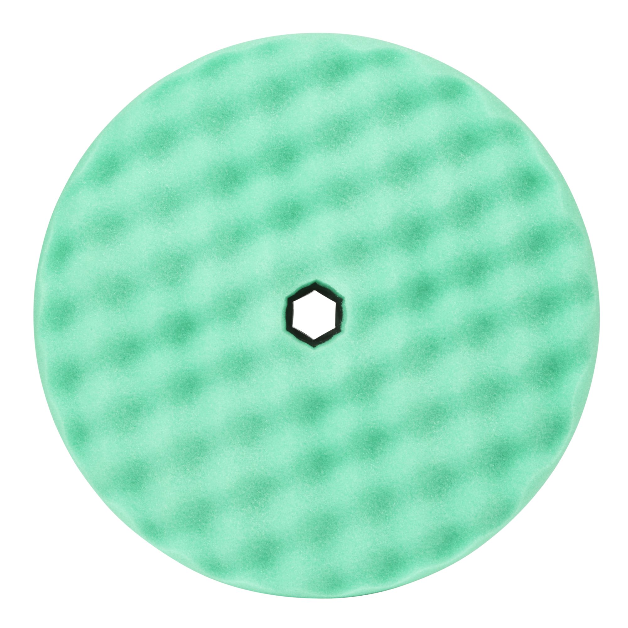 3M™ Perfect-It™ Boina de pulido de espuma, sistema de conexión rápida, verde, ondulada, 216 mm, 50874