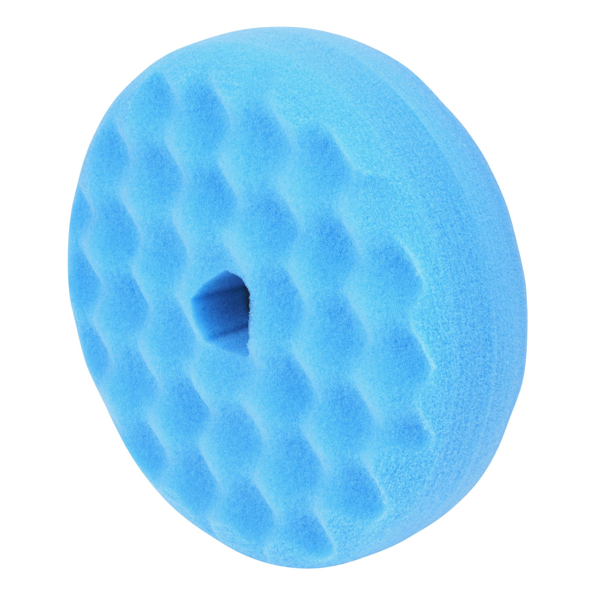 3M™ Perfect-It™ Boina de abrillantado Ultrafina, sistema de conexión rápida, azul, ondulada, 150 mm, 50880