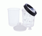 3M™ PPS™ Kit de tapas y vasos, midi con tapas adicionales, 400 ml, 200 µ, 16175