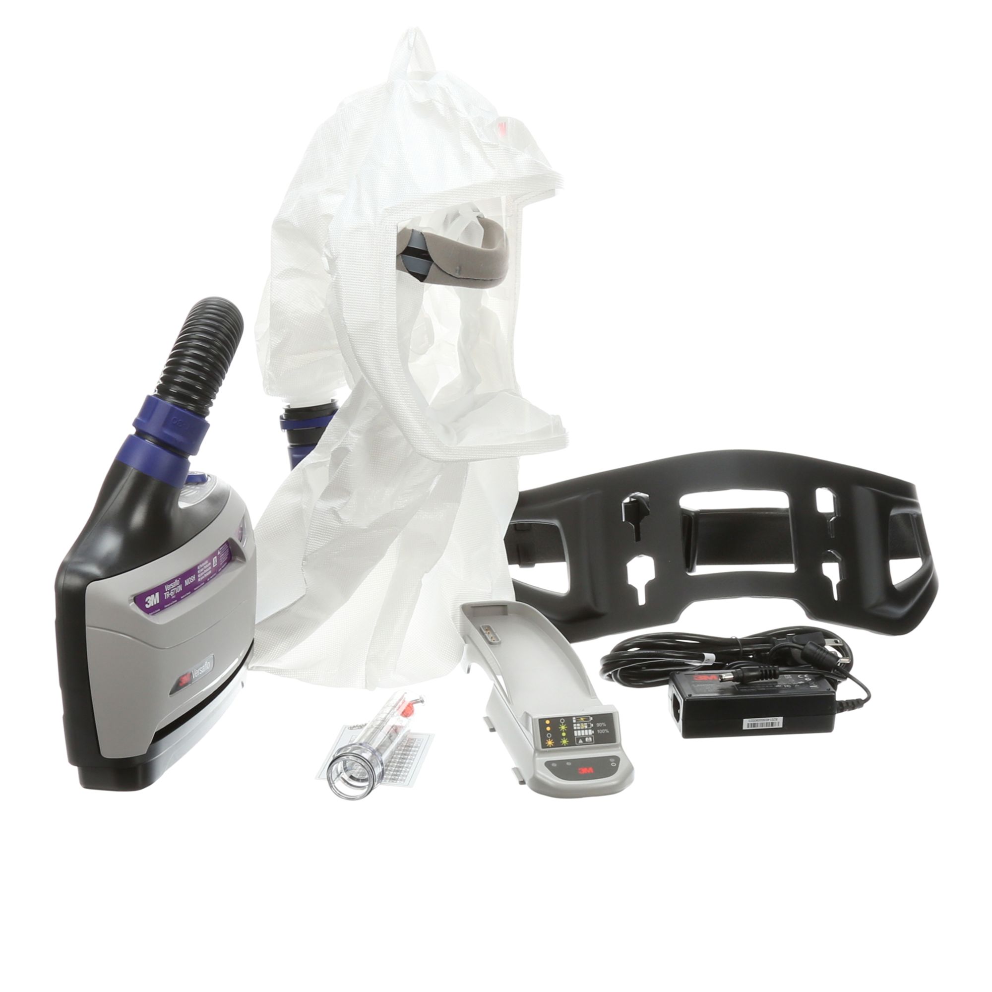3M™ Versaflo™ Kit listo para usar fácil de limpiar de equipo de respiración motorizado TR-600E ECK