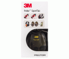 3M™ PELTOR™ SportTac Orejeras, 26 dB, cazoletas rojas/negras, diadema flexible, MT16H210F-478-RD