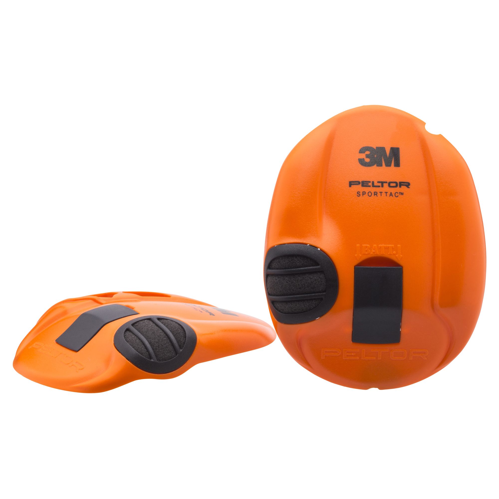 3M™ PELTOR™ SportTac Orejeras, 26 dB, cazoletas naranjas/verdes, diadema flexible, MT16H210F-478-GN