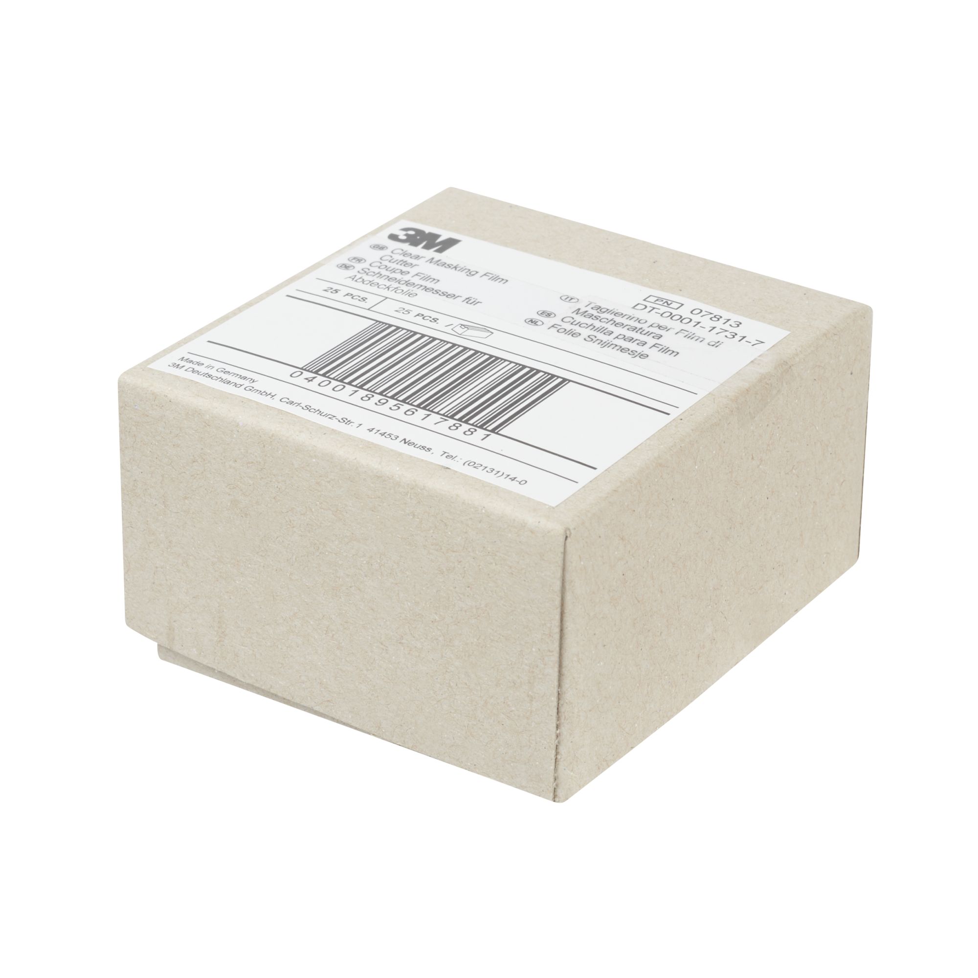 3M™ Cuchilla de funda para enmascarar transparente, estándar, azul, 07813