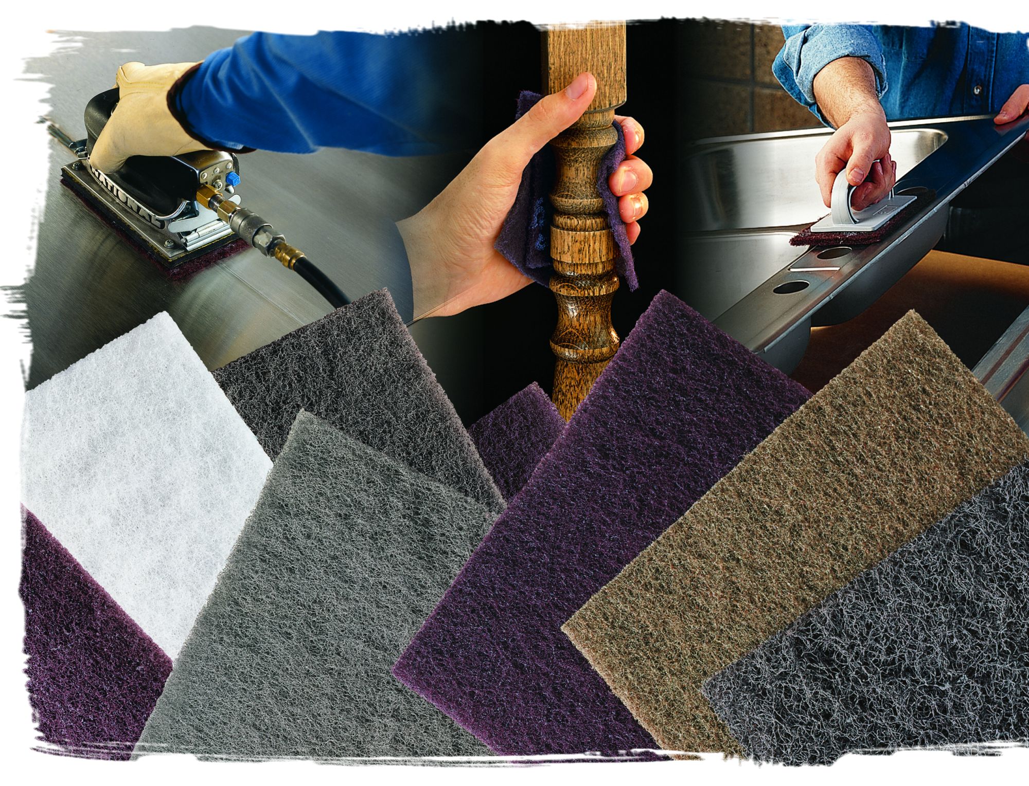 3M™ Scotch-Brite™ Pliego Durable Flex precortado en rollo, 200 mm x 100 mm, S UFN