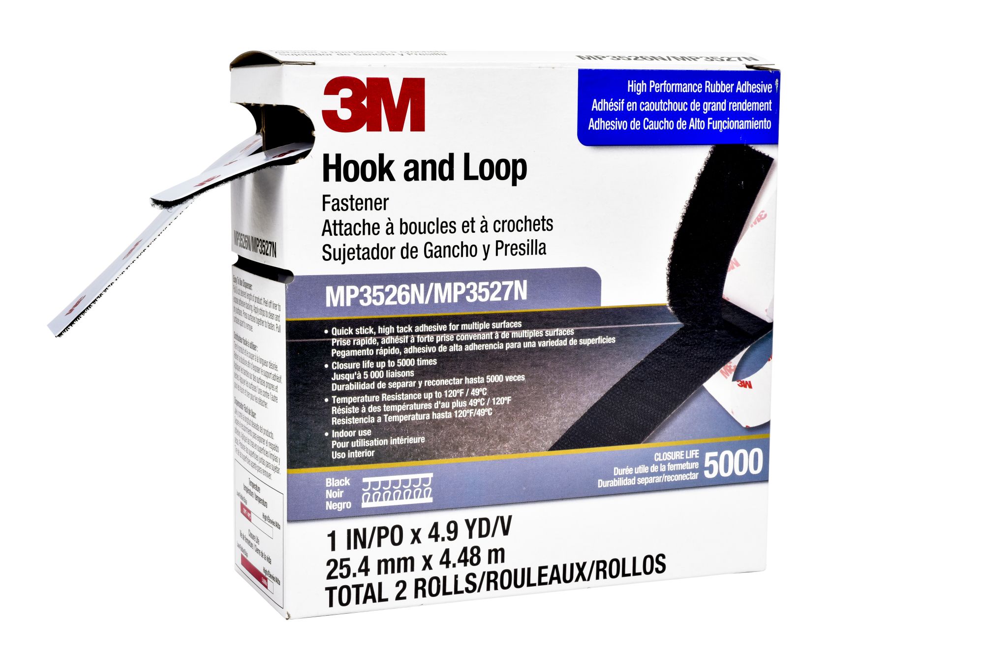 3M™ Sistemas de Unión Desmontable  SJ3526DL, 25.4 mm x 25 mm