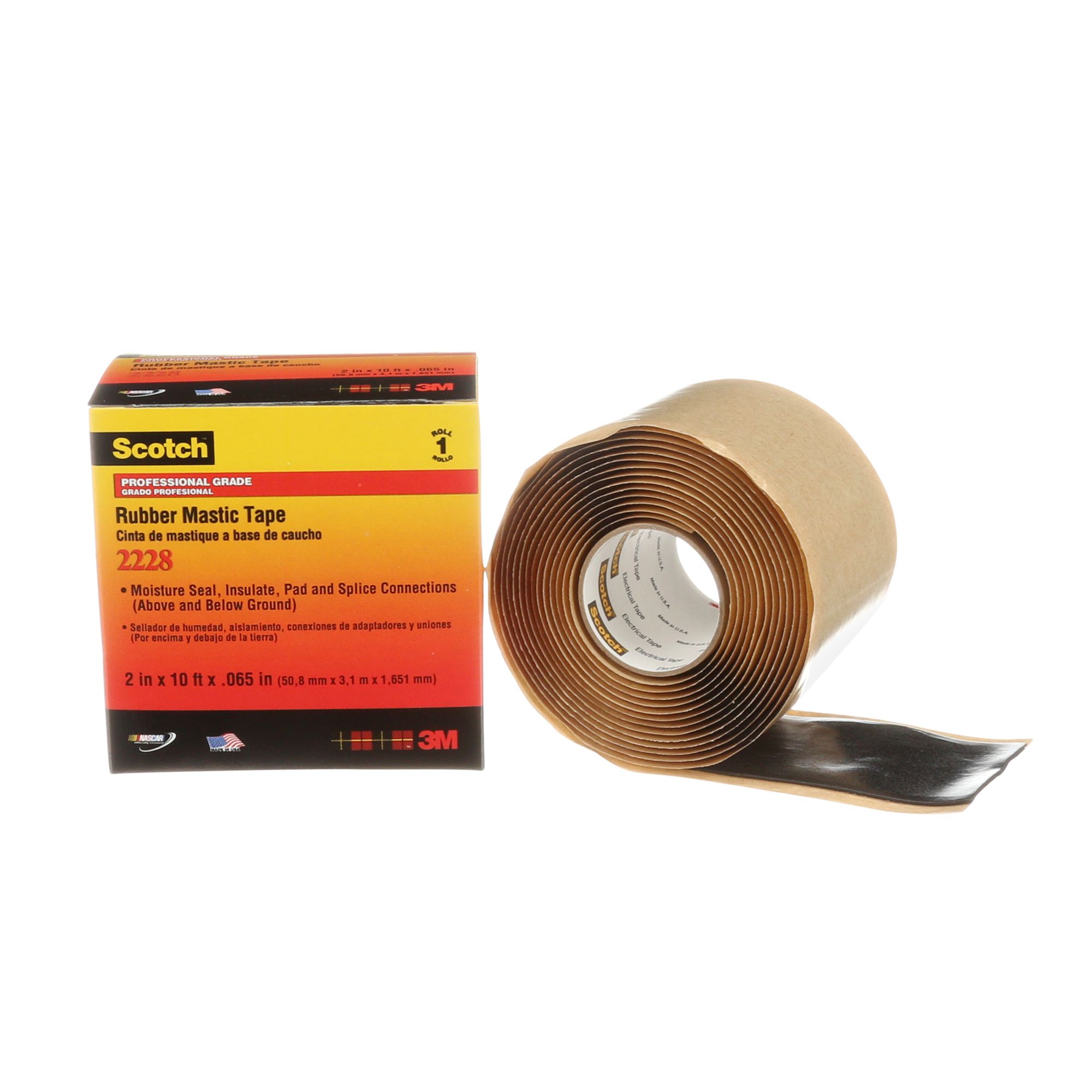 Scotch® Sellador Bicapa 2228, 50.8 mm x 3 m, 1.65 mm