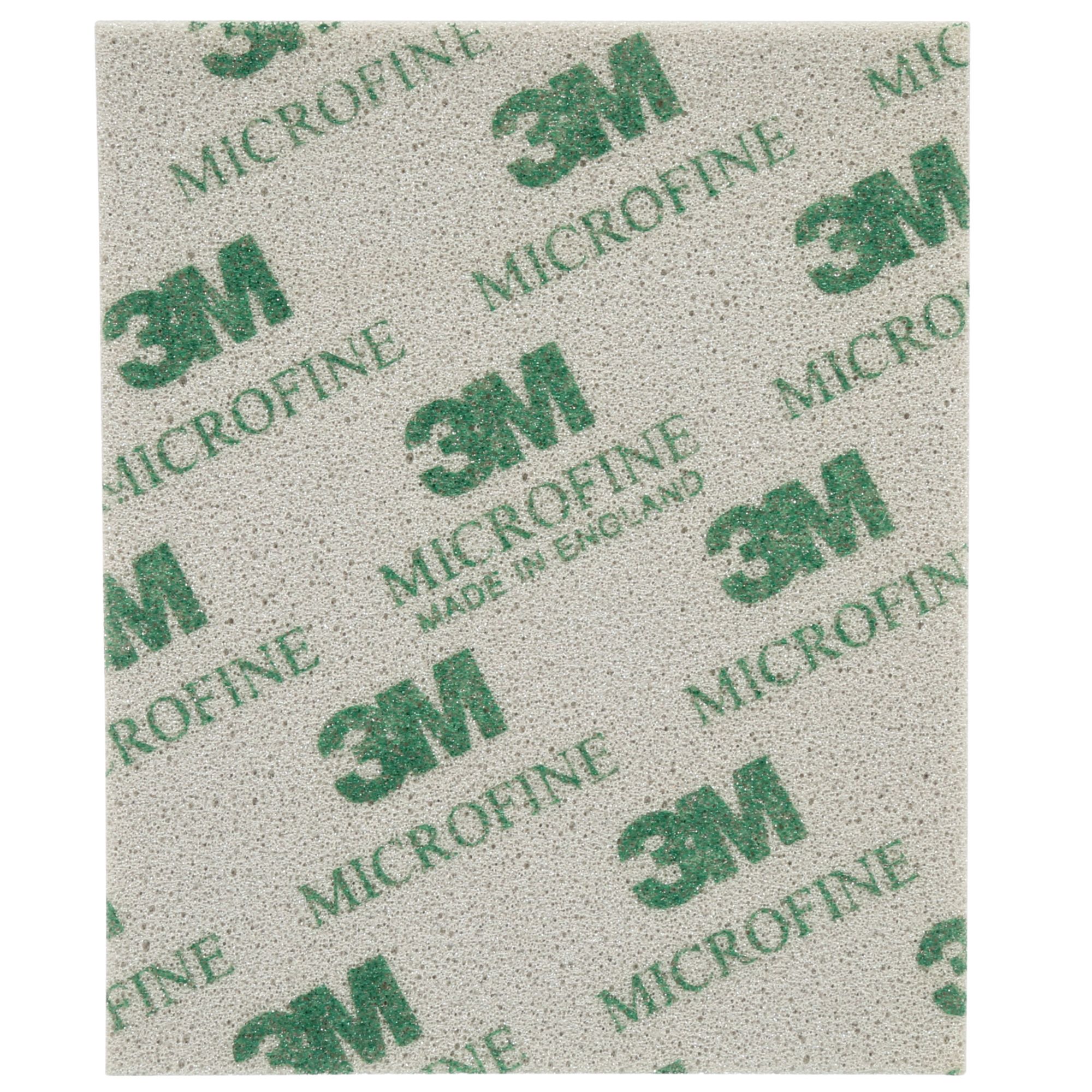 3M™ Esponja abrasiva soporte blando, 115 mm x 140 mm, microfina, 02600