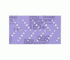 3M™ Cubitron™ II Hookit™ Tira abrasiva 737U, 70 mm x 127 mm, multiagujeros, 180+, 51389