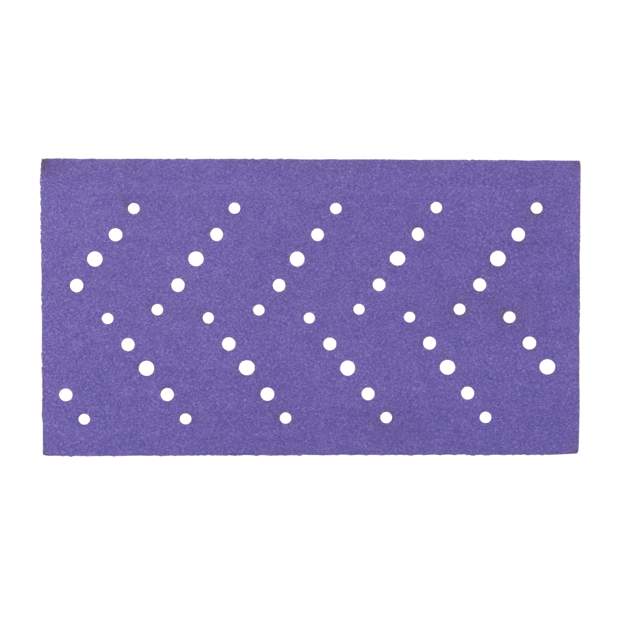 3M™ Cubitron™ II Hookit™ Tira abrasiva 737U, 70 mm x 127 mm, multiagujeros, 220+, 51390