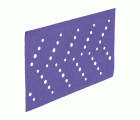 3M™ Cubitron™ II Hookit™ Tira abrasiva 737U, 70 mm x 127 mm, multiagujeros, 220+, 51390