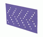 3M™ Cubitron™ II Hookit™ Tira abrasiva 737U, 70 mm x 127 mm, multiagujeros, 220+, 51390