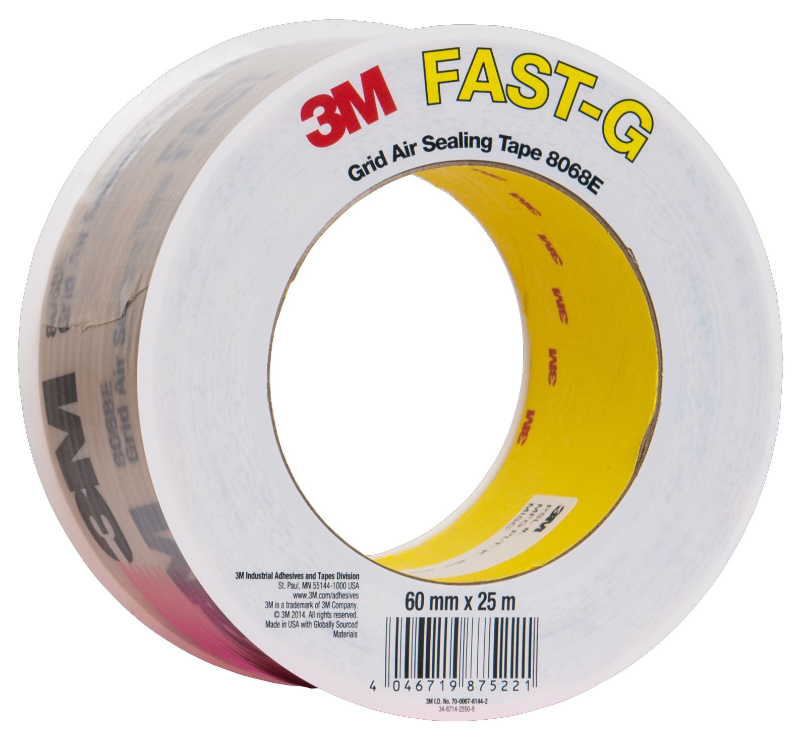 3M™ Cinta de sellado de aire flexible 8068E - FAST G, Marrón, 50 mm x 25 m, 1.3 mm