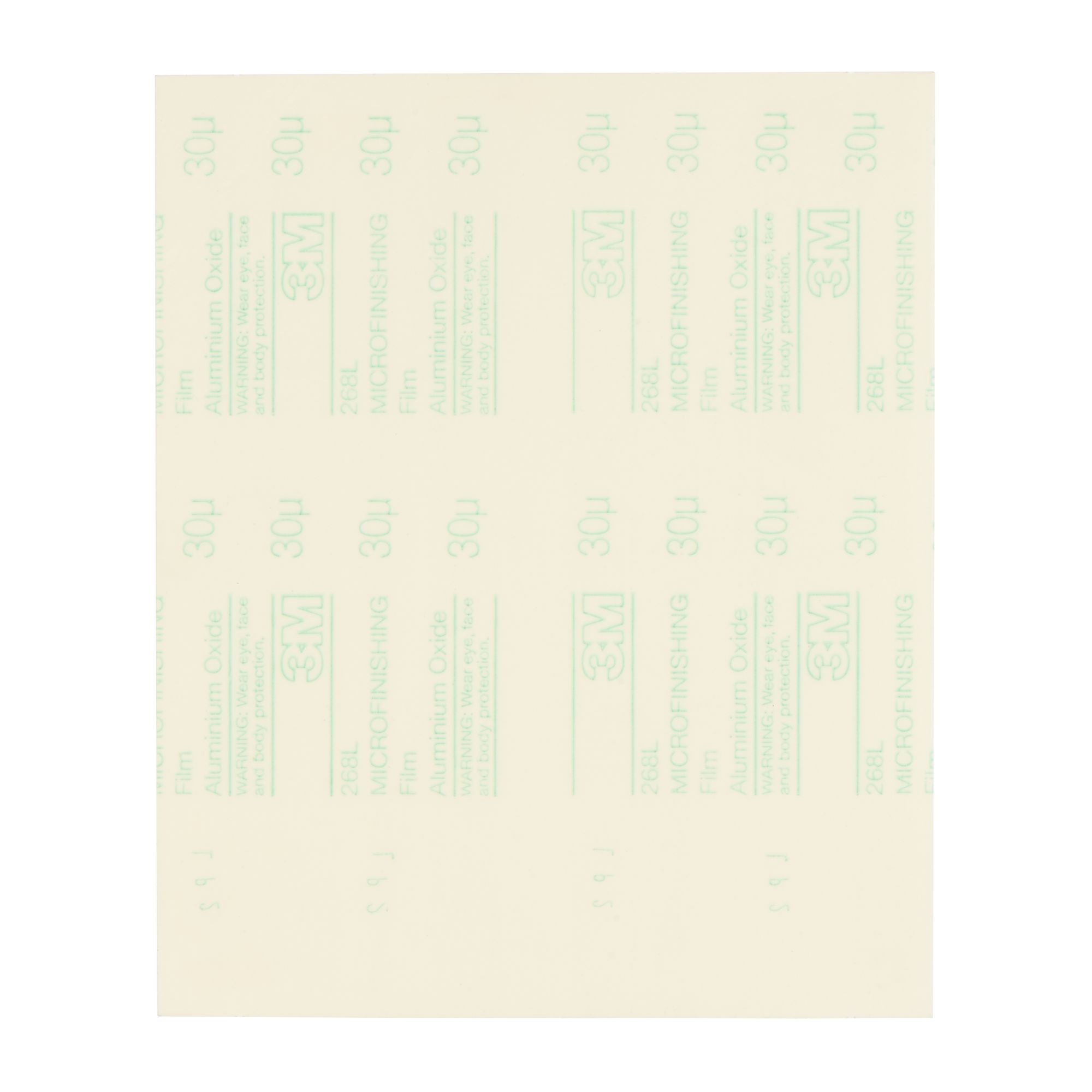 3M™ Hoja de film microabrasivo 268L, 230 mm x 280 mm, 30 µ
