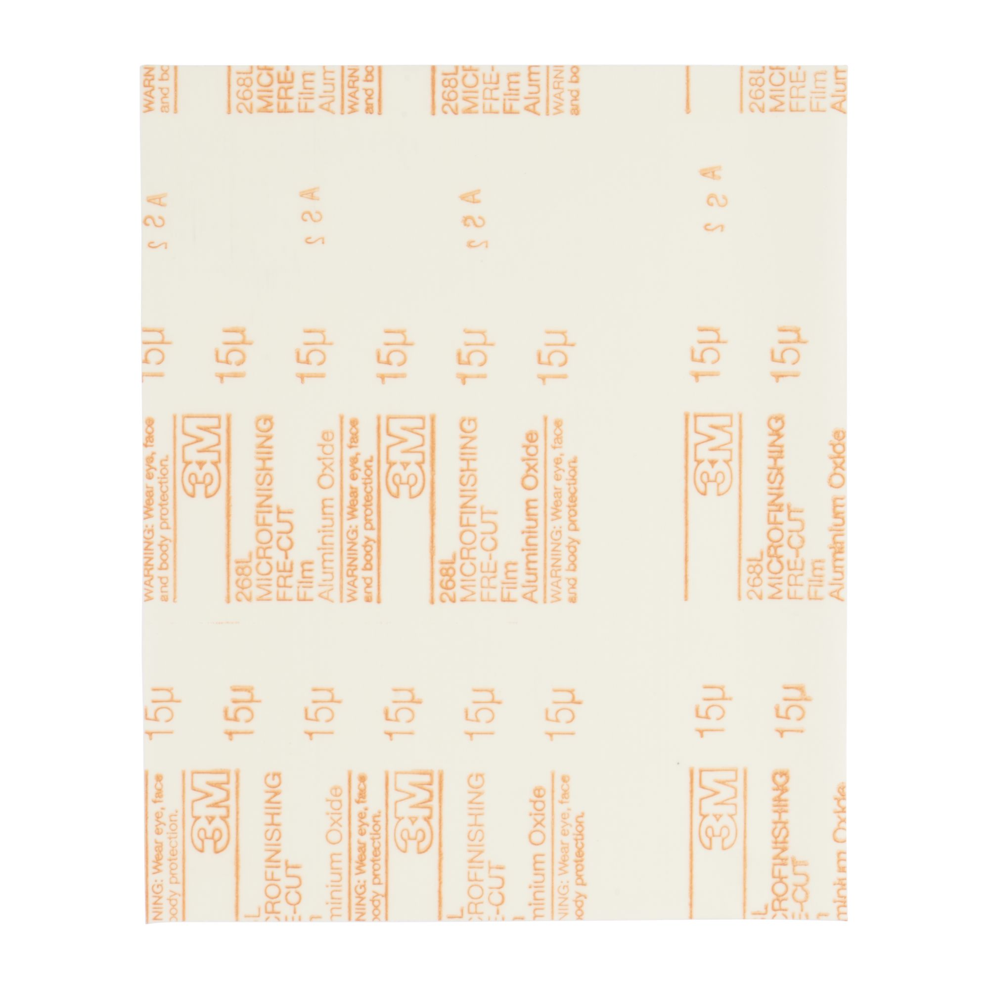 3M™ Stikit™ Hoja de film microabrasivo 268L, 230 mm x 280 mm, 15 µ
