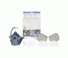 3M™ Kit de media máscara reutilizable, filtro A2P3 R, máscara grande, 7523L