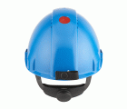 3M™ Casco, Uvicator, con arnés de ruleta, ventilado y banda antisudor de plástico, portalámparas, azul, G3000NUV-10-BB